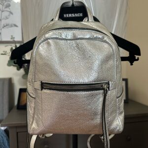 Gianni Chiarini Shimmering Silver Backpack